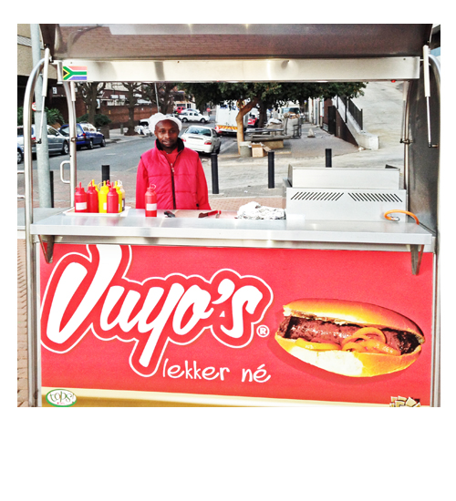 Vuyo's mobile vending cart